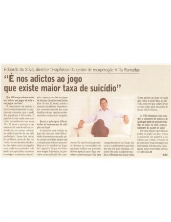 É nos adictos ao jogo que existe maior taxa de suicídio