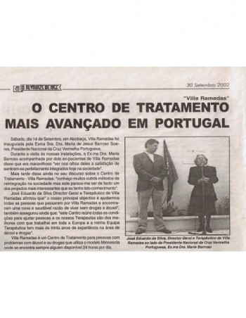 Villa Ramadas - o centro de tratamento mais avançado em Portugal