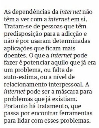 É possível travar a dependência da internet?